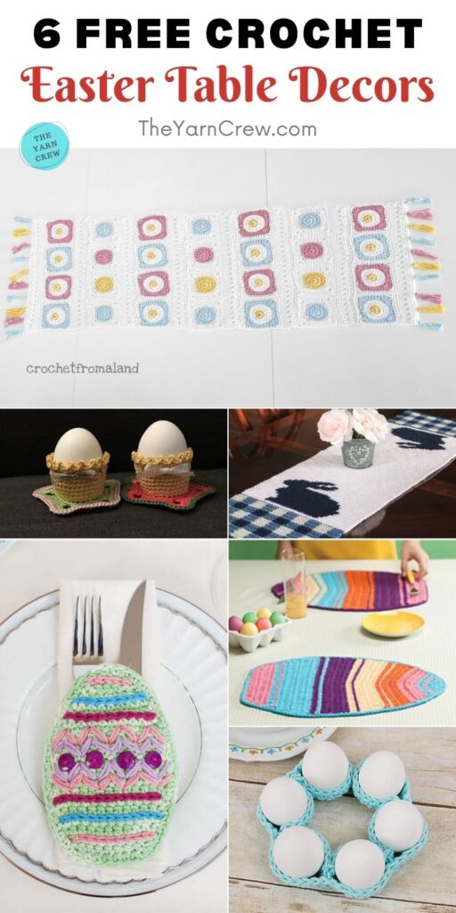 6 Free Crochet Easter Table Decors PIN 2