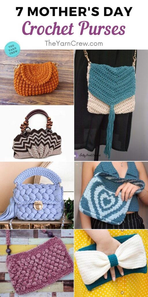7 Mother's Day Crochet Purses PIN 2