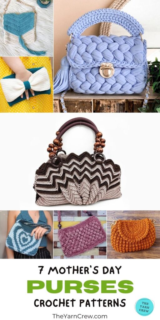 7 Mother's Day Purse Crochet Patterns PIN 3