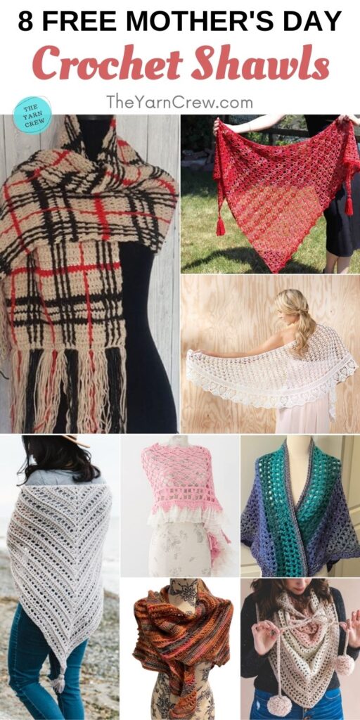 8 Free Mother's Day Crochet Shawls PIN 2