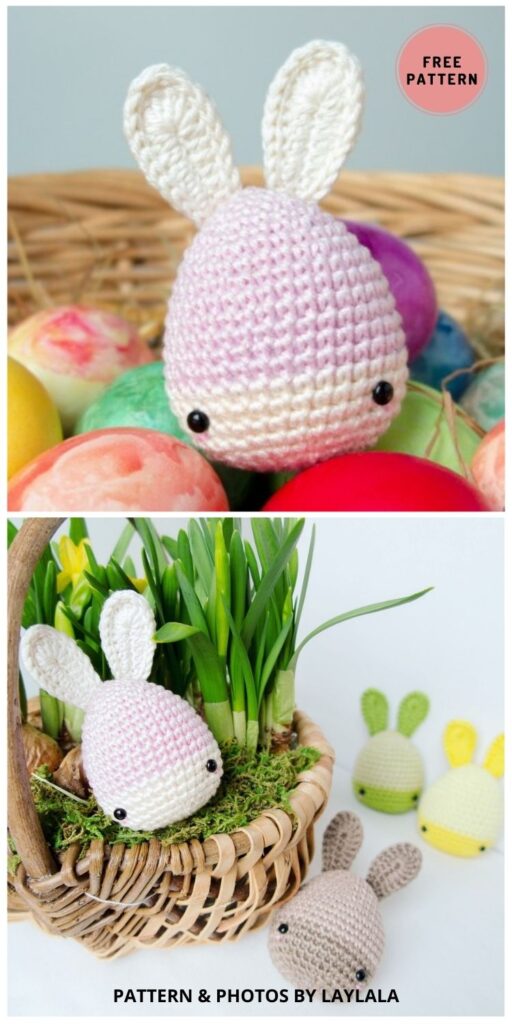 Easter Bunny Eggs - 6 Free Amigurumi Animal Easter Egg Crochet Patterns