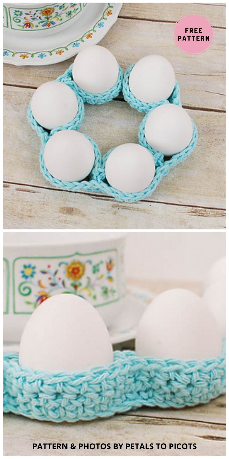 Easter Egg Cozy Table Decor - 6 Free Crochet Patterns For Easter Table Decors
