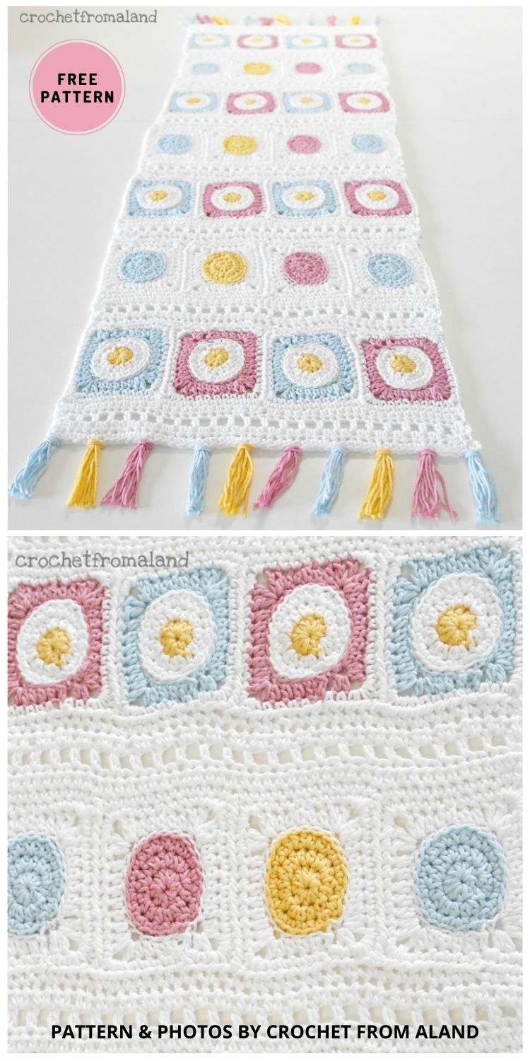 Easter Table Runner - 6 Free Crochet Patterns For Easter Table Decors
