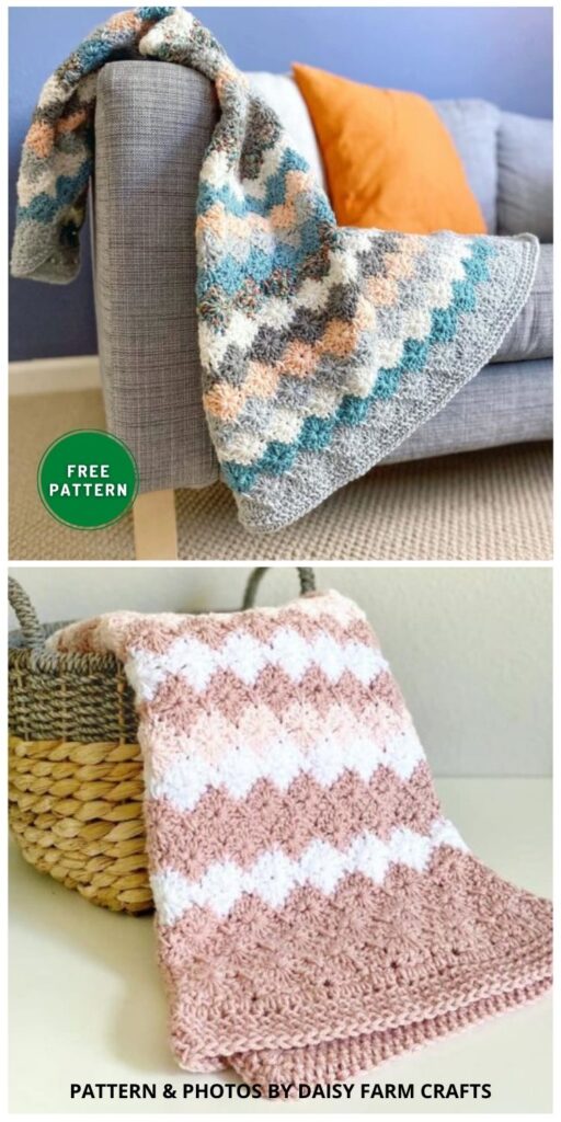 Harlequin Blankets - 7 Free Crochet Blanket Patterns For Mother's Day Gift Ideas