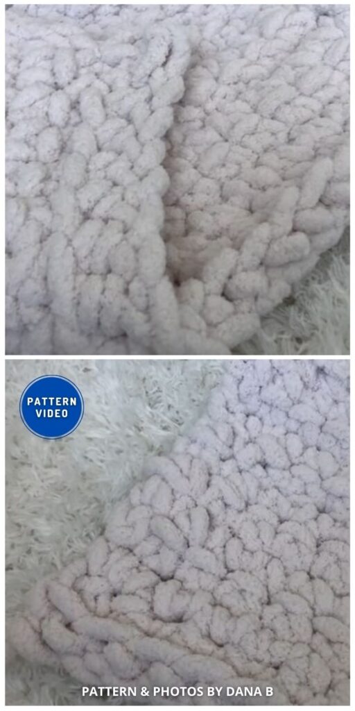 Jumbo Blanket - 8 Free Finger Crocheted Patterns To Make