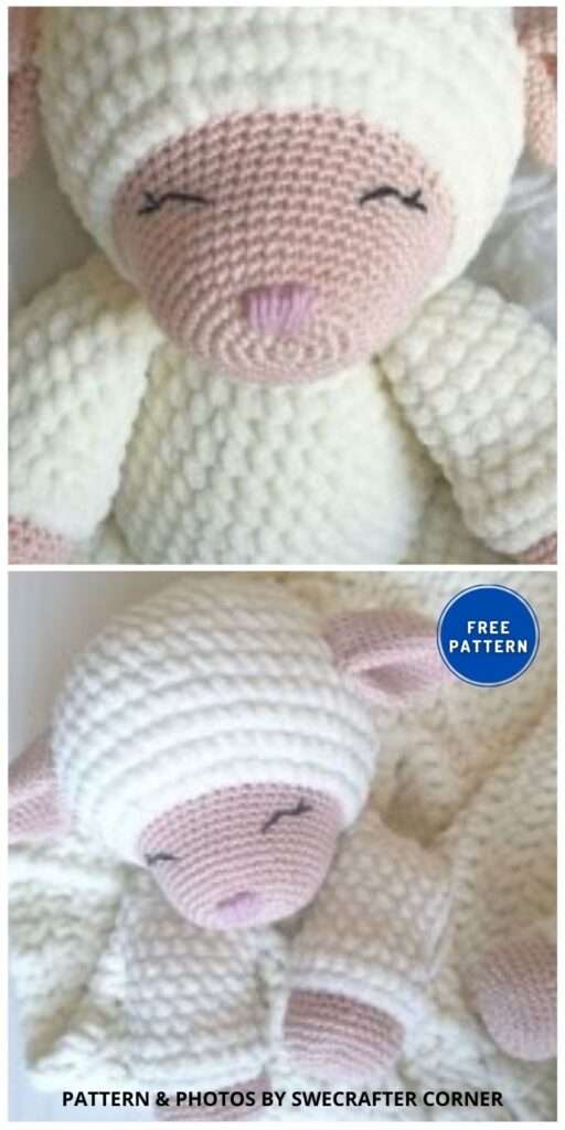 Little Mary Lamb Cozy Blanket - 6 Cuddly Crochet Lamb Blanket Patterns