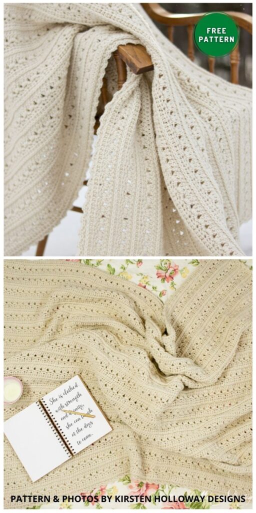 Primrose and Proper Crochet Blanket - 7 Free Crochet Blanket Patterns For Mother's Day Gift Ideas