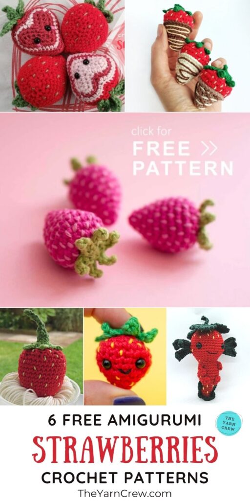 6 Free Amigurumi Strawberry Crochet Patterns PIN 3