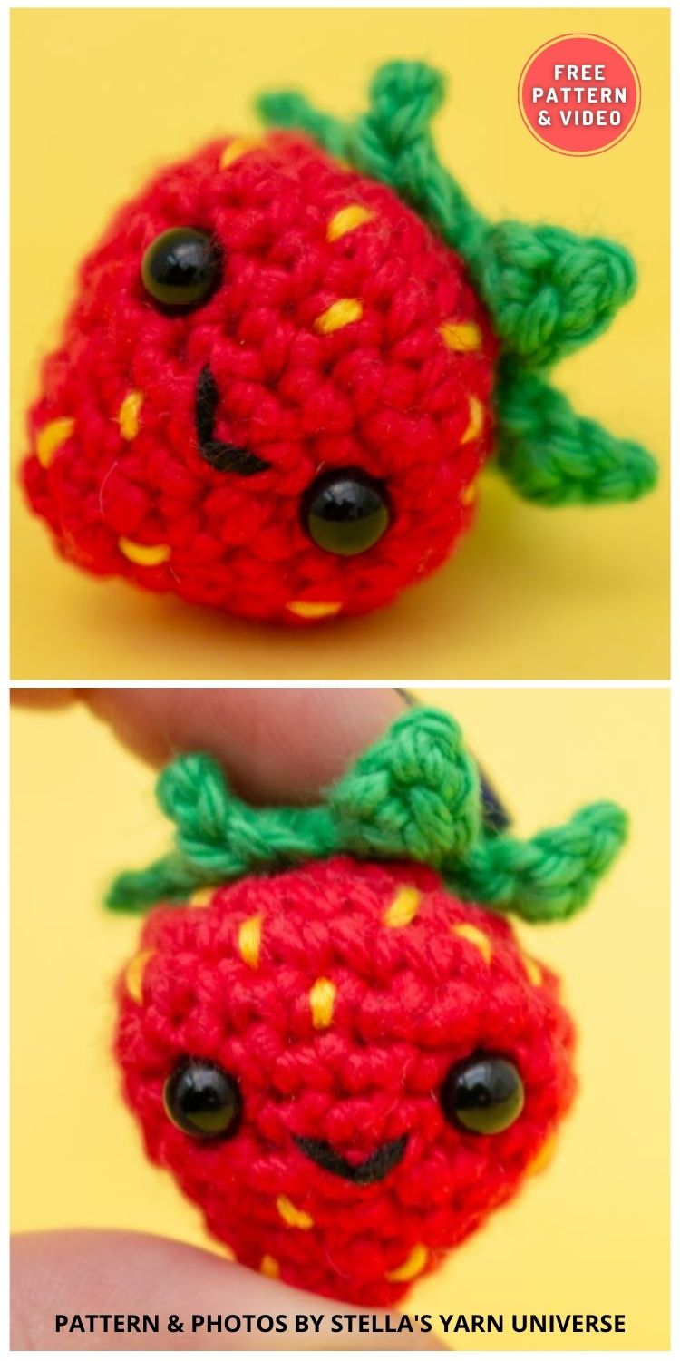Amigurumi Strawberry - 6 Free Crochet Amigurumi Strawberry Patterns