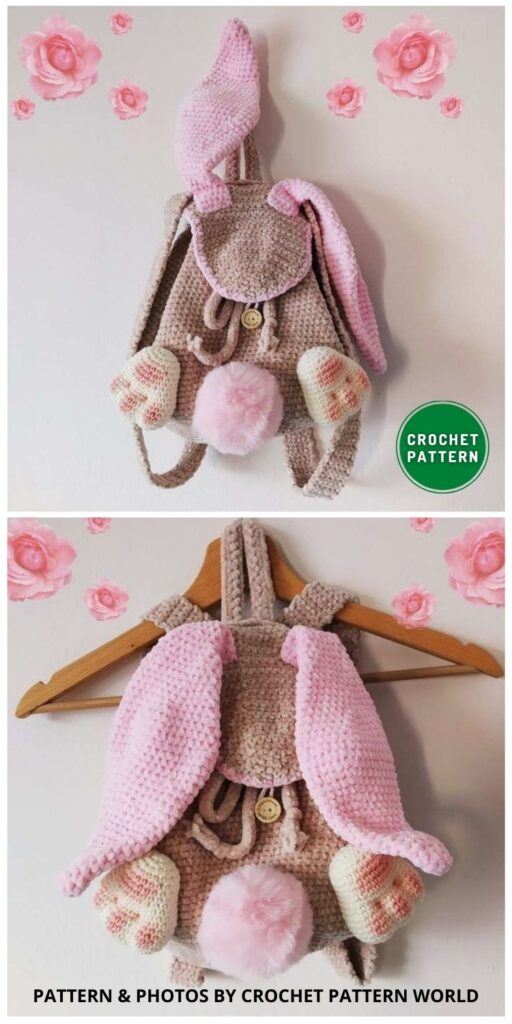 Crochet Bunny Backpack - 9 Cute Crochet Backpack Patterns For Kids