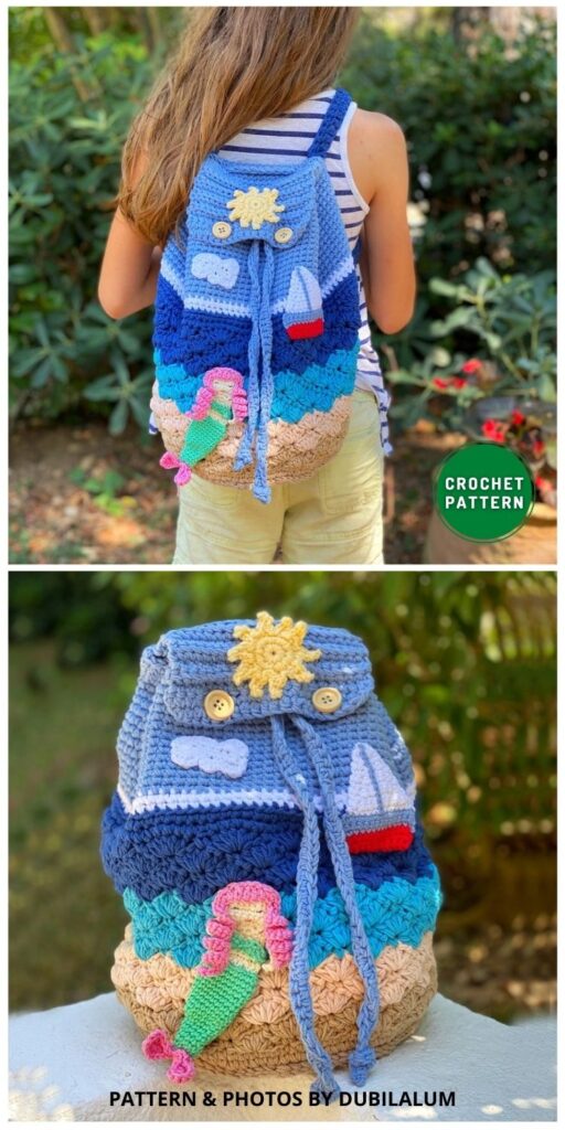 Crochet Summer Bag - 9 Cute Crochet Backpack Patterns For Kids