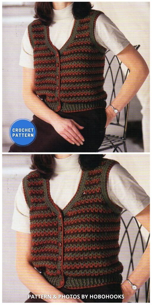 Womens Crochet Waistcoat - 8 Best Crochet Waistcoat Patterns For Women