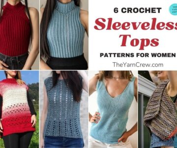 6 Crochet Sleeveless Top Patterns For Women FB POSTER