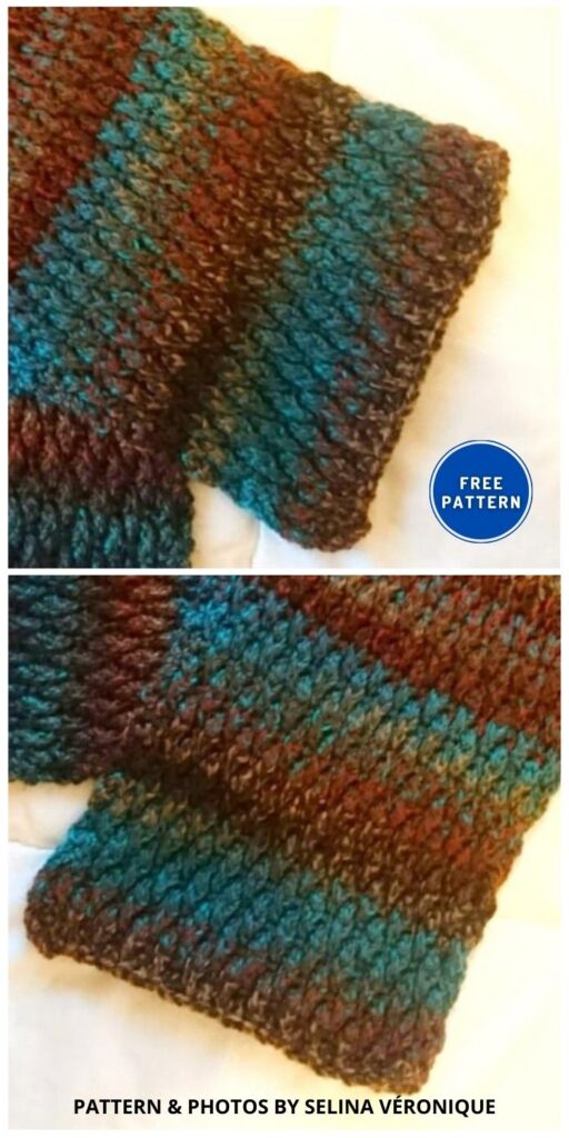 Crochet The Alpine Man Scarf - 8 Free Crochet Men's Scarf Patterns For Father's Day