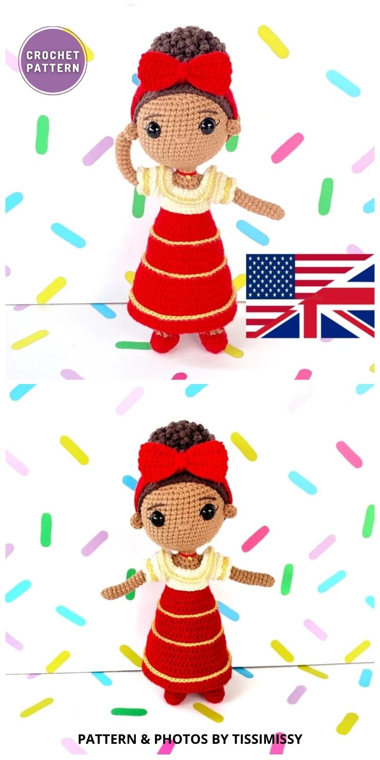 Dolores Madrigal Crochet Doll - 5 Crochet Amigurumi Encanto Character Patterns For Kids