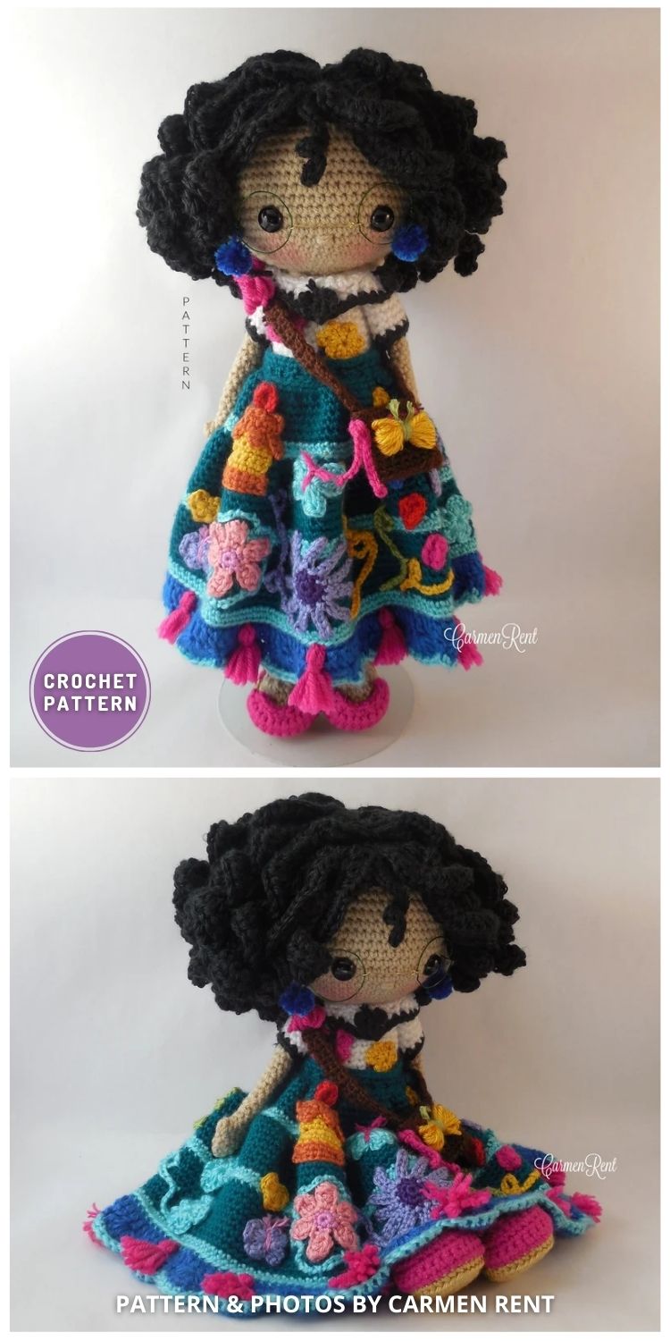 Mirabel - Amigurumi Doll Crochet Pattern - 5 Crochet Amigurumi Encanto Character Patterns For Kids