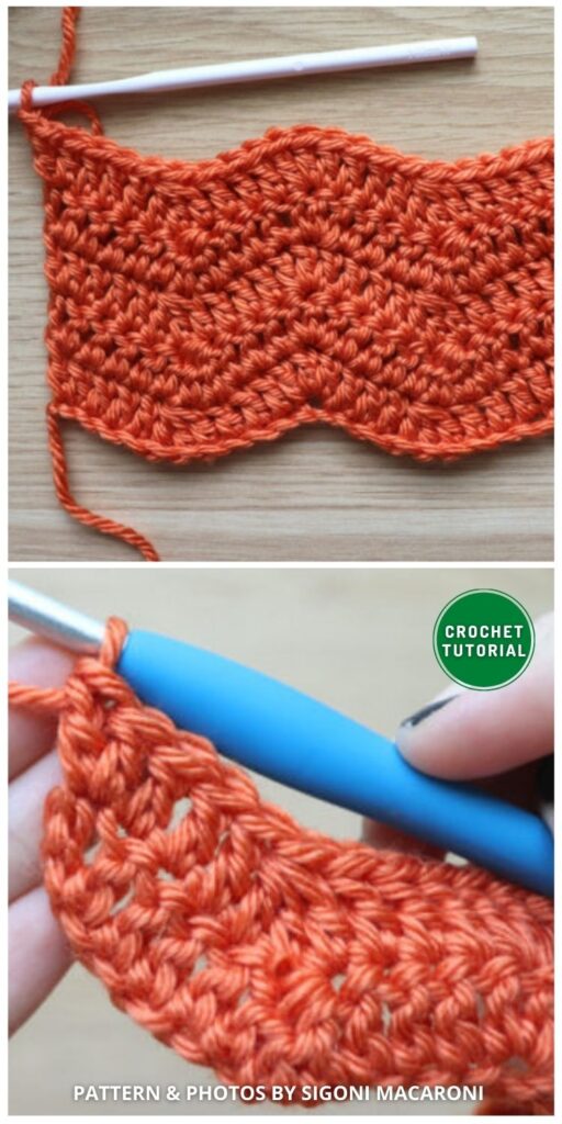 Simple Chevron Stitch - 6 Crochet Chevron Stitch Tutorials For Beginners