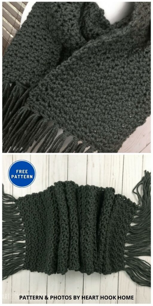 Simple Scarf for Men - 8 Free Crochet Men's Scarf Patterns For Father's Day