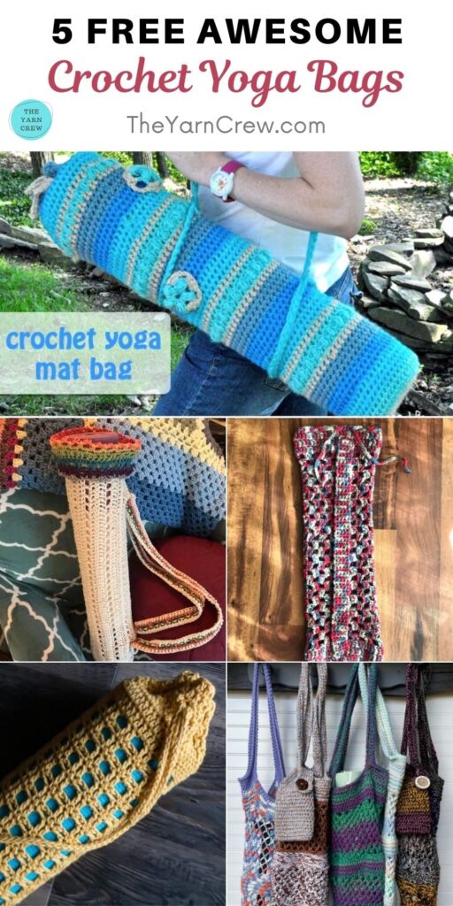 5 Free Awesome Crochet Yoga Bags PIN 2