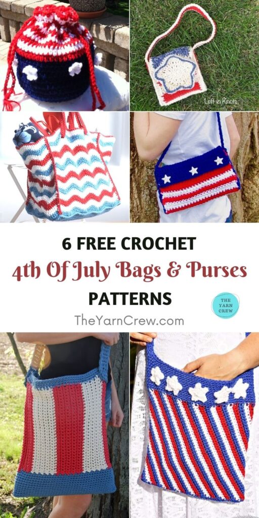 6 Free Crochet 4th Of July Bag & Purse Patterns PIN 1