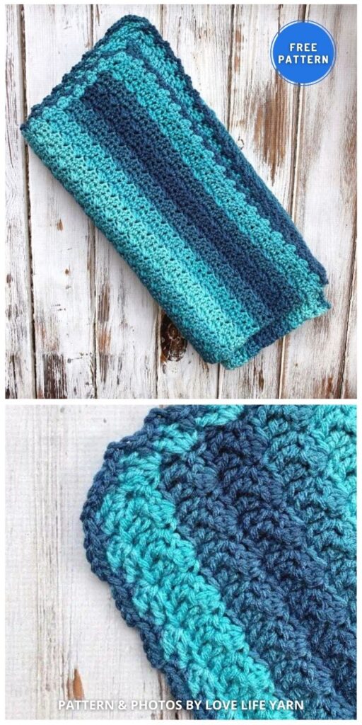 Crochet Baby Blanket - 8 Free Crochet Blue Baby Blanket Patterns For Your Baby