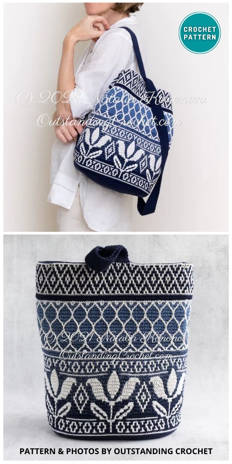 Lili Backpack - 6 Elegant Crochet Adult Backpack Patterns