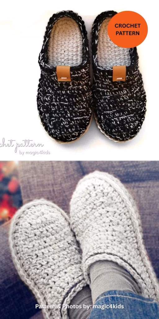 Men Basic Clogs - 5 Fashionable Crochet Loafer Patterns For Men