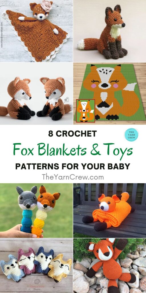 8 Crochet Fox Blanket & Toy Patterns For Your Baby PINTERESTN 1