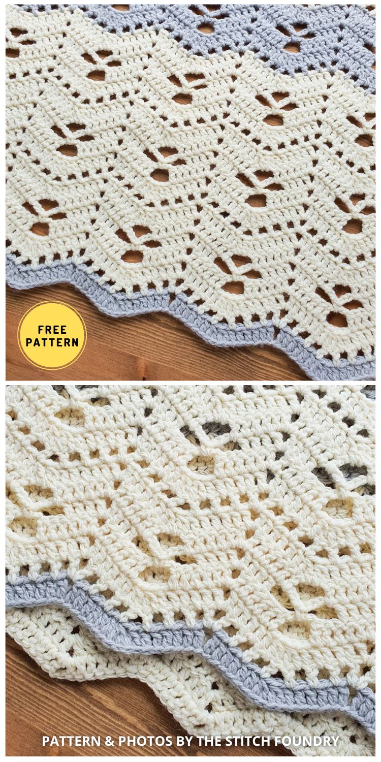 8 Free Modern Filet Blanket Crochet Patterns - The Yarn Crew