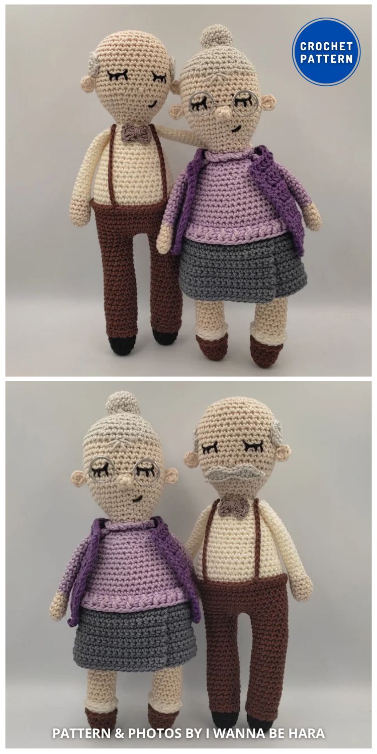 Grandparents Amigurumi Pattern - 7 Easy Crochet Amigurumi Grandparents Patterns