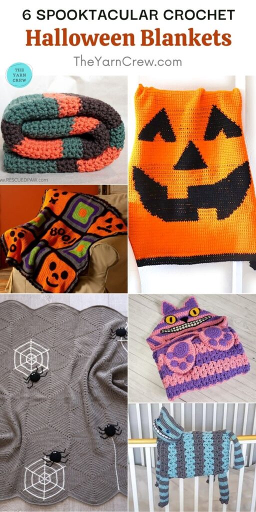 6 Spooktacular Crochet Halloween Blankets PIN 2