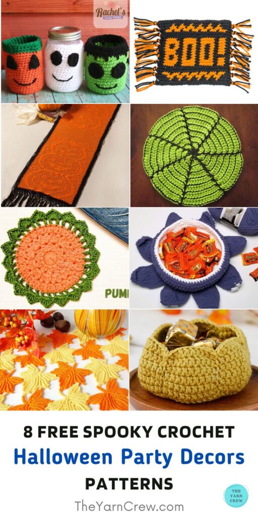 8 Free Spooky Crochet Halloween Party Decor Patterns PIN 3