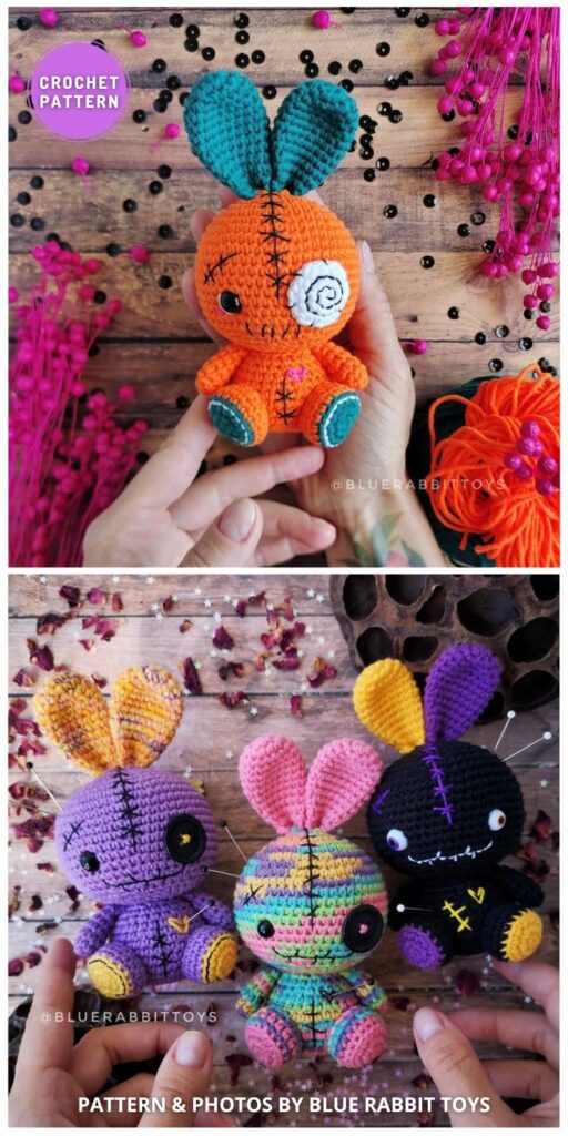 Amigurumi Voodoo Bunny - 9 Crochet Halloween Amigurumi Doll Patterns Ideas