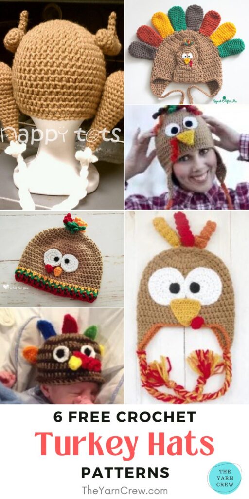 6 Free Crochet Turkey Hat Patterns PIN 3