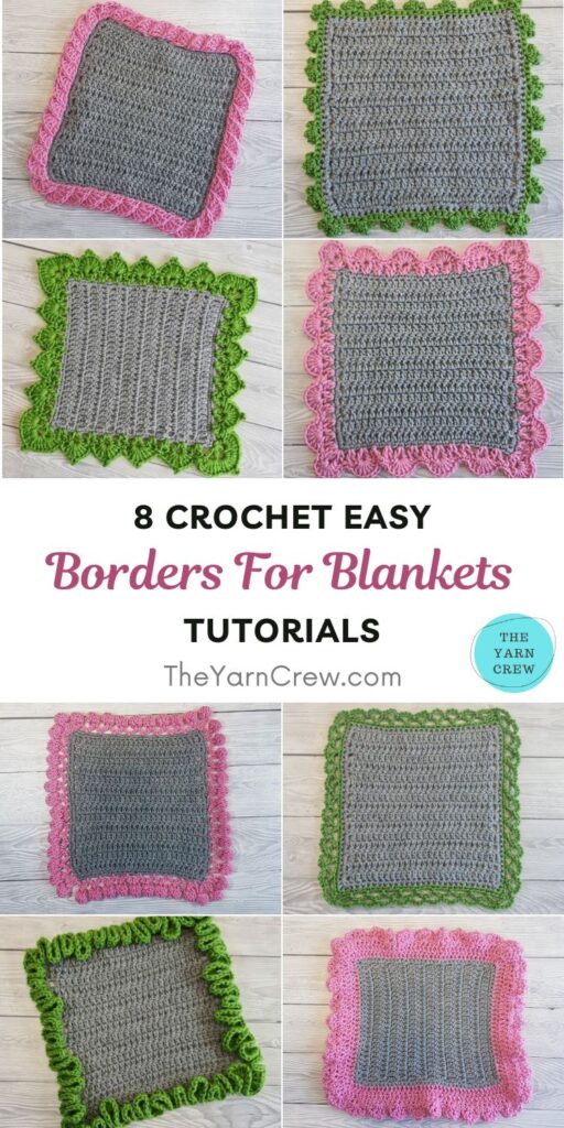 8 Crochet Easy Borders For Blankets Tutorials PIN 1