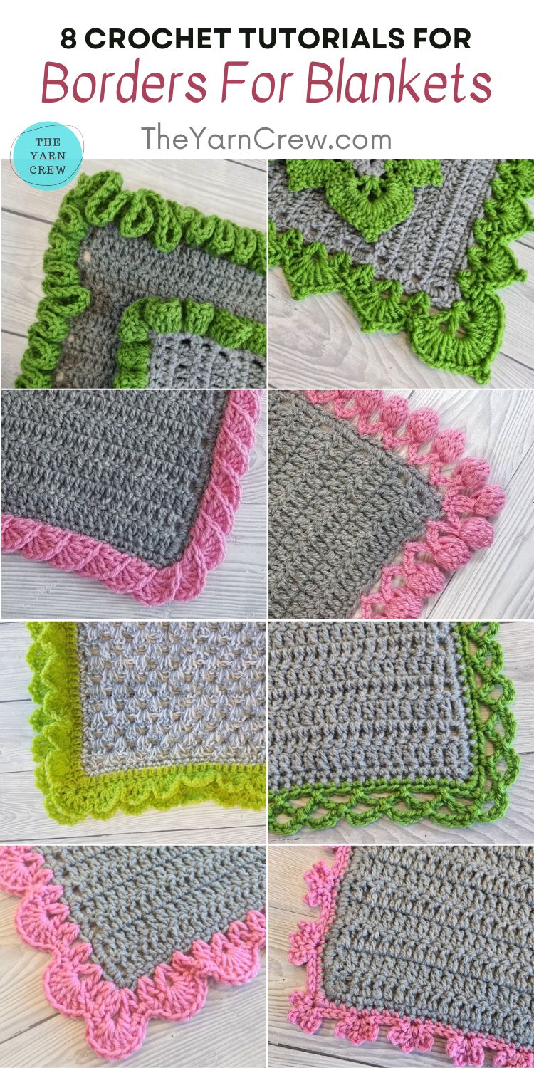 8 Crochet Easy Borders For Blanket Tutorials The Yarn Crew