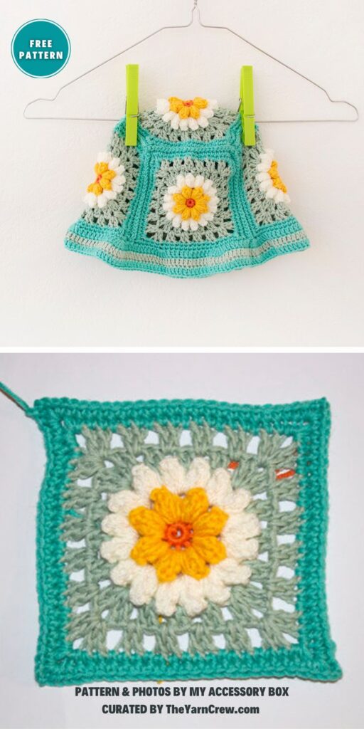 Crochet Daisy Flower Bucket Hat - 9 Free Crochet Granny Square Bucket Hat Patterns _ The Yarn Crew