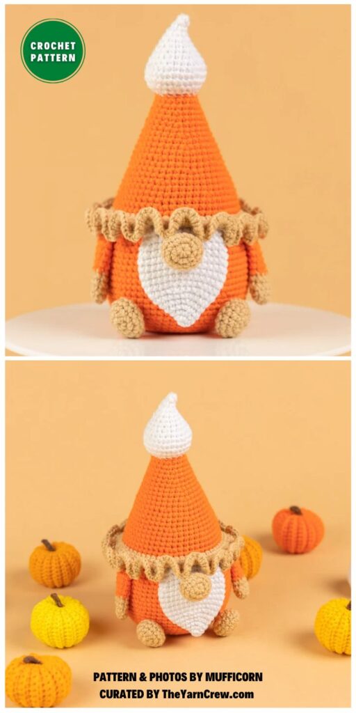 Crochet Gnome and Pumpkin - 6 Crochet Thanksgiving Gnome Patterns