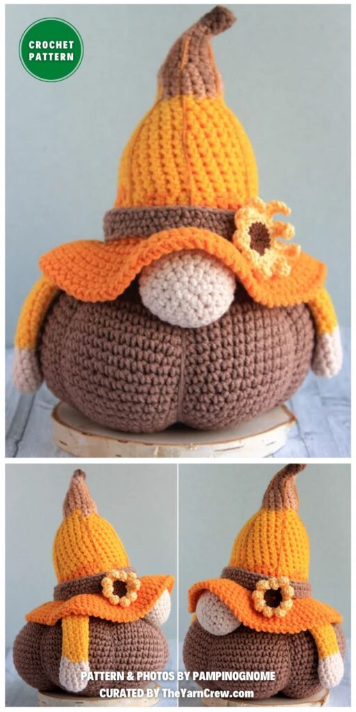 Crochet Thanksgiving Pumpkin Gnome - 6 Crochet Thanksgiving Gnome Patterns