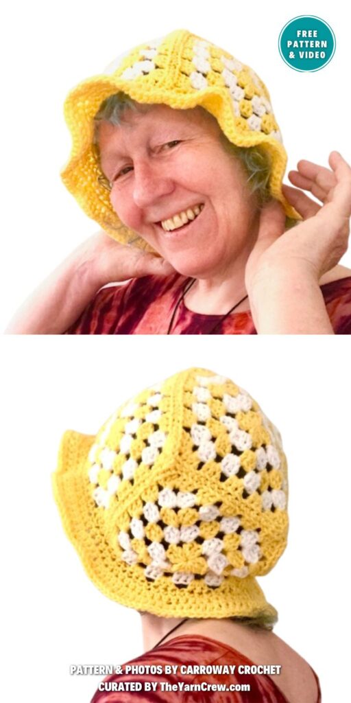 Granny Square Bucket Hat Pattern - 9 Free Crochet Granny Square Bucket Hat Patterns _ The Yarn Crew