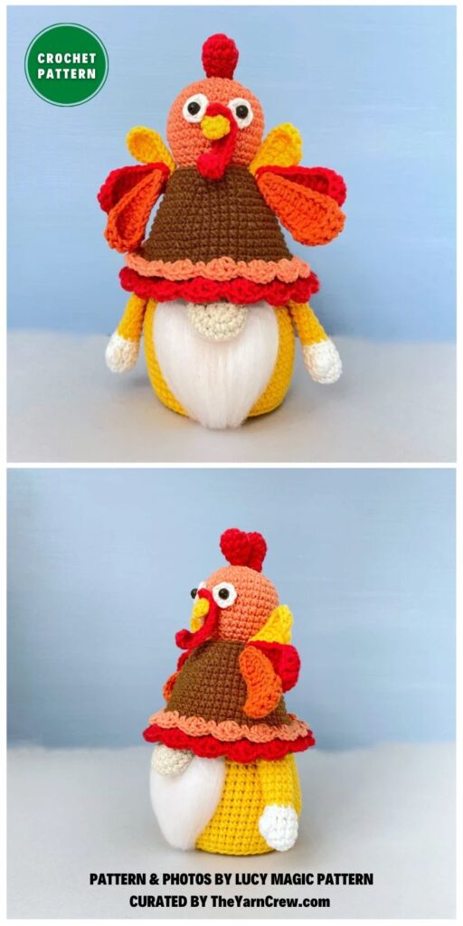 Thanksgiving Day Gnome - 6 Crochet Thanksgiving Gnome Patterns