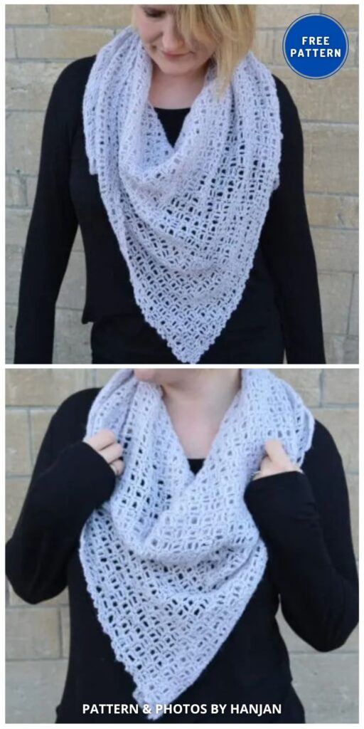 The Serenity Shawl &ndash; C2C Crochet Shawl - 8 Free Warm C2C Shawl Crochet Patterns