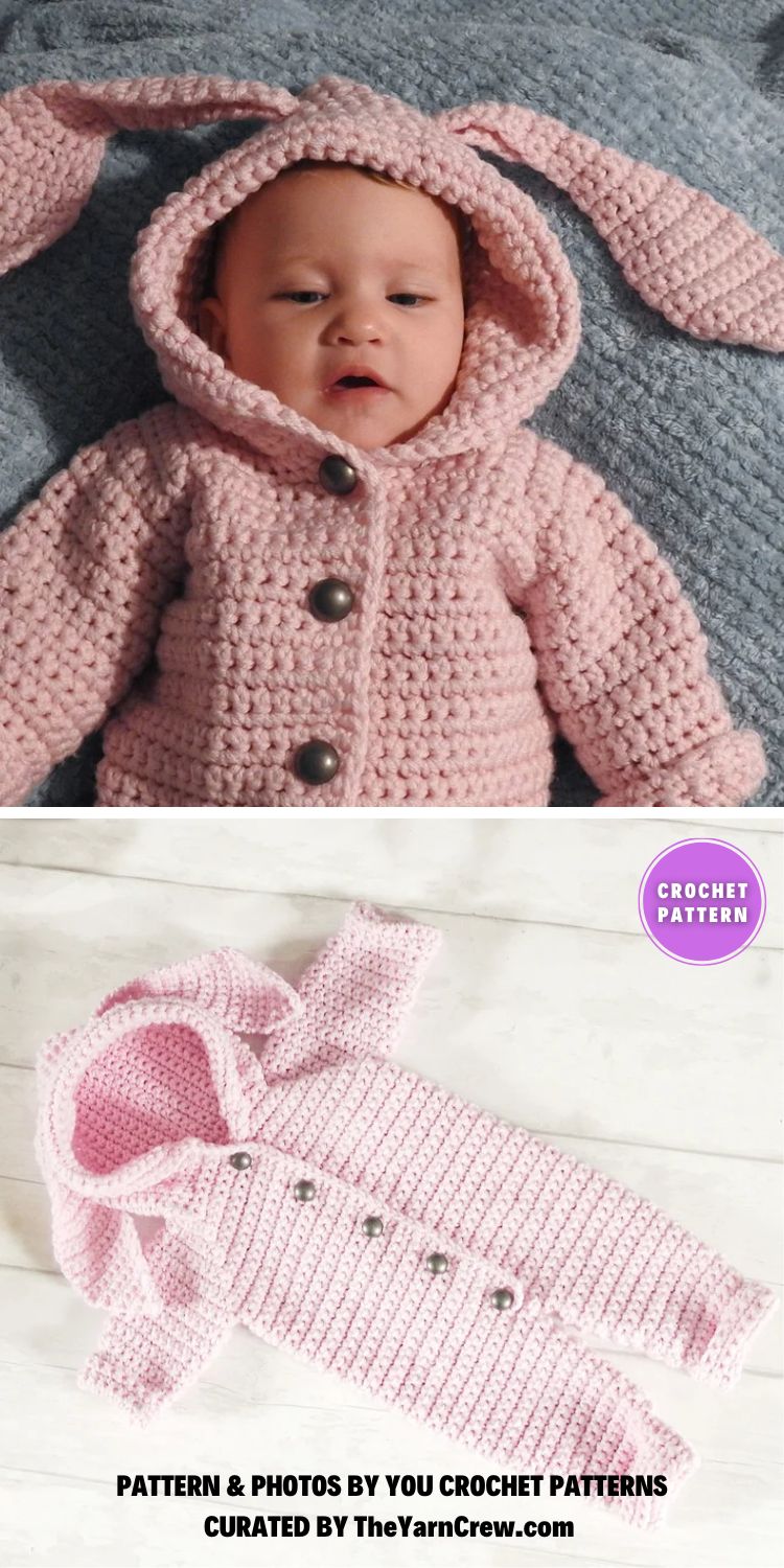Baby Solid Color Crochet Knitted Pattern Shoulder Button Design Rompers