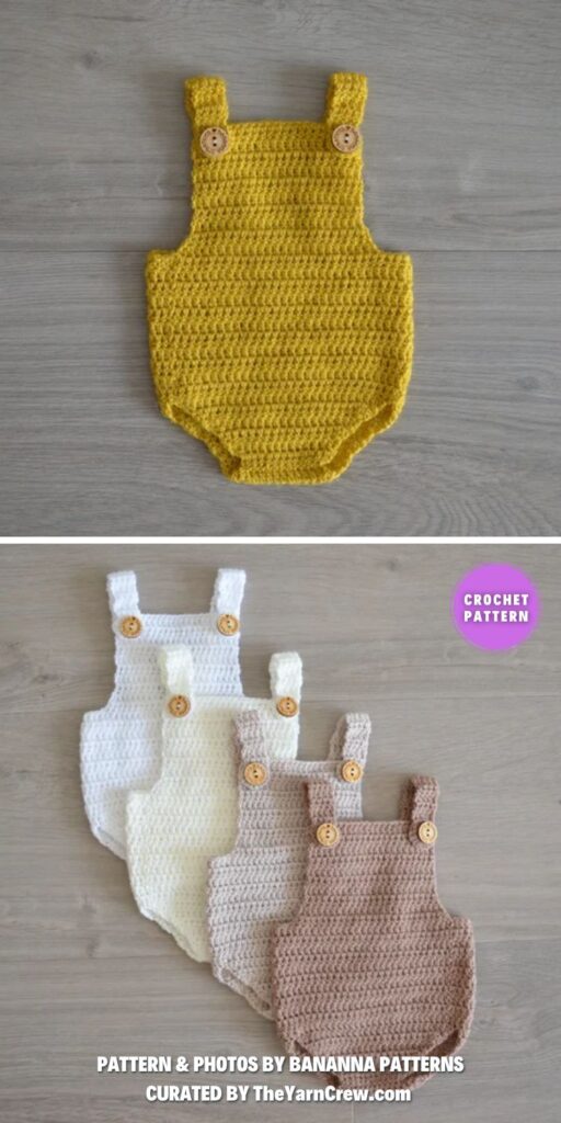 Crochet Pattern Baby Romper - 7 Comfy Crochet Baby Romper Patterns (2)