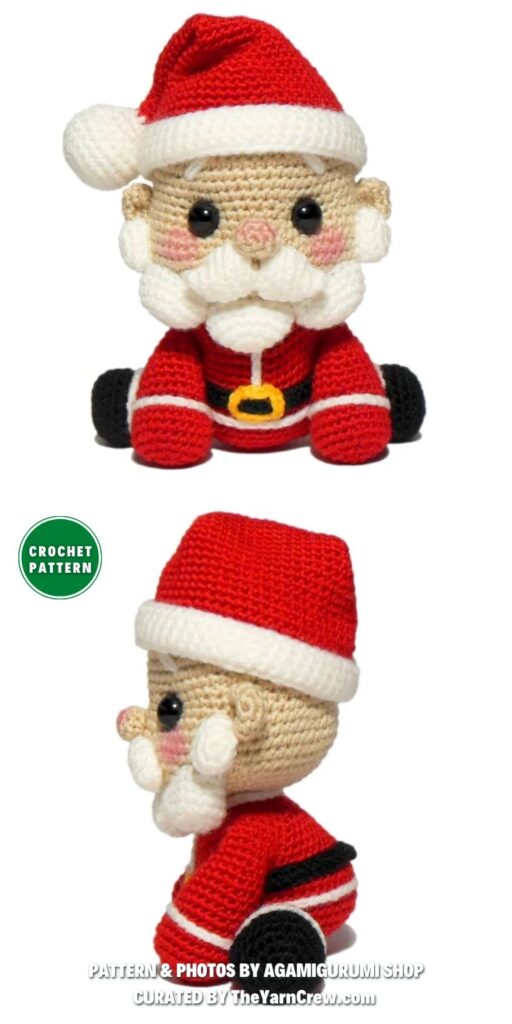 Crochet Santa Claus - 6 Festive Crochet Amigurumi Santa Claus Patterns (2)