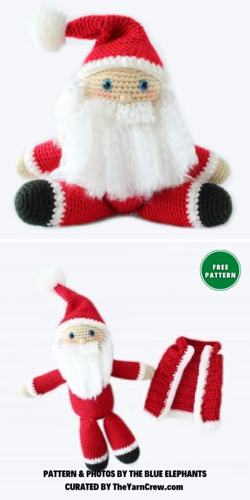 Crochet Santa Claus Plushie - 6 Festive Crochet Amigurumi Santa Claus Patterns