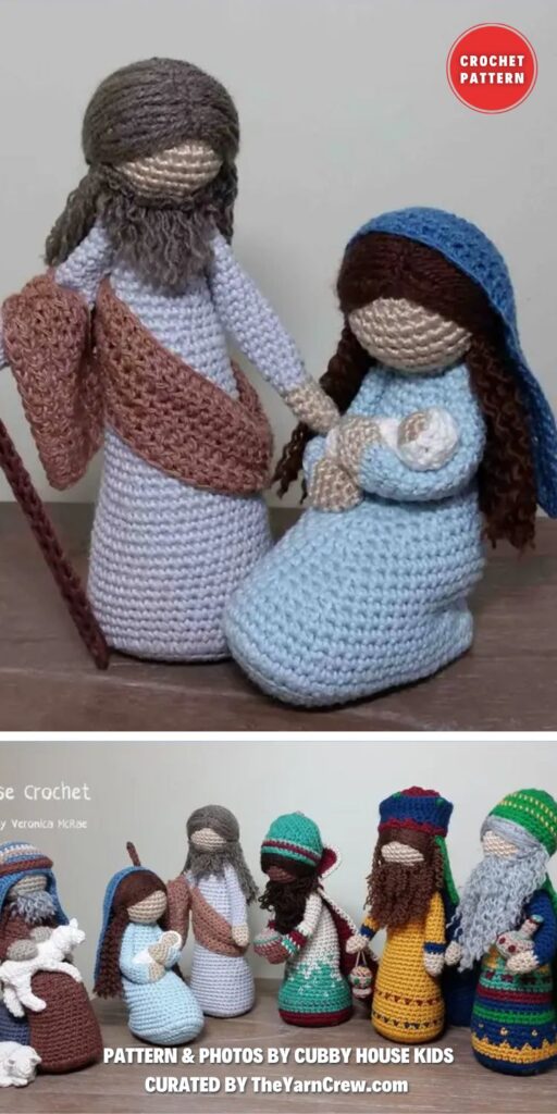 Nativity Package Deal - 8 Crochet Amigurumi Christmas Nativity Set Patterns