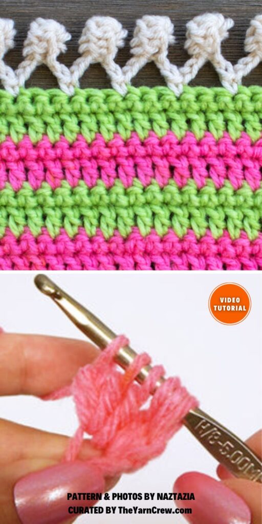 Pom Pom Border Edging - 6 Quick Crochet Pom Pom Border Tutorials For Beginners (2)