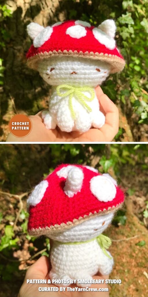 Crochet Mushroom Cat Pattern - 8 Fun Crochet Mushroom Patterns You'll Love To Try
