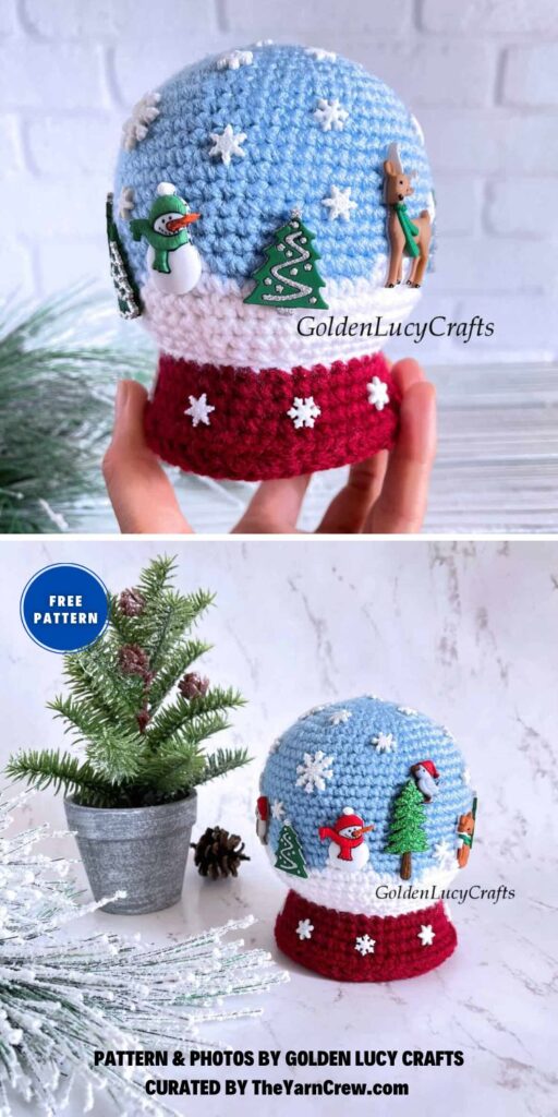 Crochet Snow Globe Amigurumi - 6 Free Crochet Snow Globe Patterns For Christmas